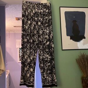 Denim 24/7 Black and White Wide Leg Pants